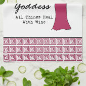 Wein-Göttin, ", das alle Sachen. heilen. " Handtuch (Gefaltet)