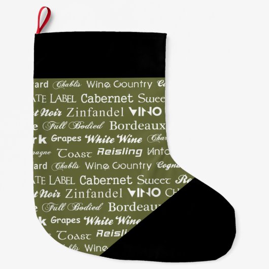 WEIN GROßER WEIHNACHTSSTRUMPF (Vorderseite)