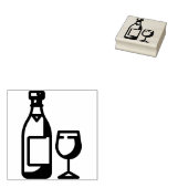 Wein Gummistempel (Stempel)