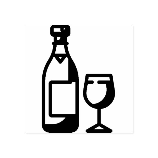 Wein Gummistempel (Prägung)