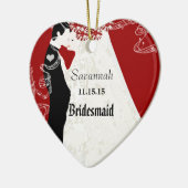 Wein Hochzeit Gown Bridesmaid Weihnachtsschmuck (Links)