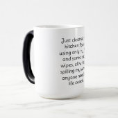 Wein Humor Kaffeetasse (Vorderseite Links)