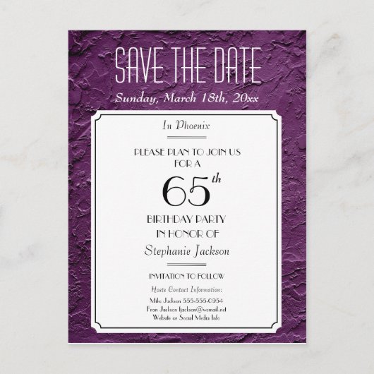 Wein Imitate Texturierte Party oder Wiedersehen Sa Ankündigungspostkarte (Vorderseite)