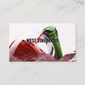 Wein in Glas gießen | Künstlerisch Visitenkarte (Vorderseite)