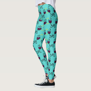 Wein in meinen Yoga-Hosen Leggings