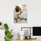 Wein in Style Poster! Poster (Heimbüro)