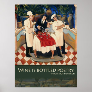 Wein ist abgefülltes Poesie-Plakat Poster