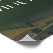 Wein ist abgefülltes Poster (Ecke)