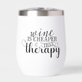 Wein ist billiger als therapeutische Weinliebhaber (Vorderseite)