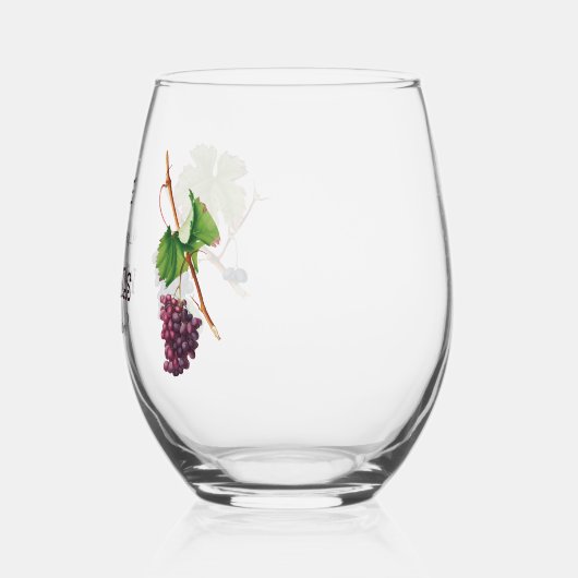 Wein ist der Answer Funny Weinglas Ohne Stiel (Links)