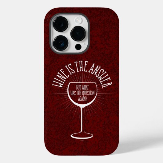 Wein ist der Fall von Case-Mate iPhone Hülle (Rückseite)