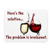 Wein ist der Lösungsmagnet Magnet (Horizontal)