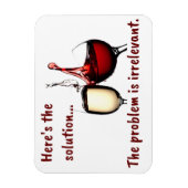 Wein ist der Lösungsmagnet Magnet (Vertikal)