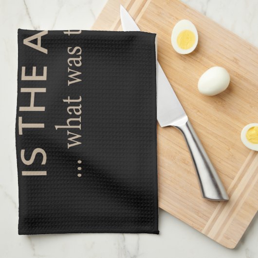 Wein ist die Antwort auf ein lustiges Weinangebot Geschirrtuch (Viertel Falte)