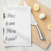 Wein ist die Antwort - was war die Frage?? Handtuch (Viertel Falte)