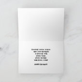 Wein ist die Frage lustige Weingeschenke Sprichwor Karte (Innenseite)