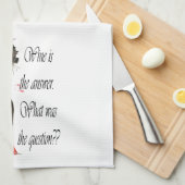 Wein ist die Frage lustigen Handtuch (Viertel Falte)