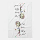 Wein ist die Frage lustigen Handtuch (Vertikal)