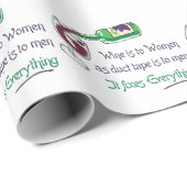 Wein ist für Frauen Geschenkpapier (Rolleneckpunkt)