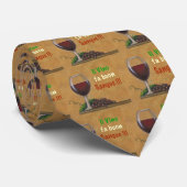 Wein ist für Sie gut! Krawatte (Gerollt)