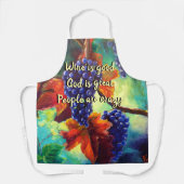 Wein ist gut schürze (Vorderseite)