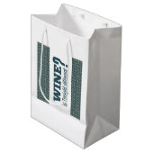 Wein ist heute Abend anders? Ma Nishtana? Pessach Mittlere Geschenktüte (Vorderseite Schrägansicht)