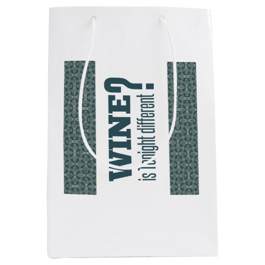 Wein ist heute Abend anders? Ma Nishtana? Pessach Mittlere Geschenktüte (Vorderseite)