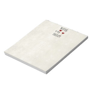 Wein ist mein Anwendungskommentar Notizblock