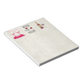 Wein ist mein Anwendungskommentar Notizblock (angewinkelt)