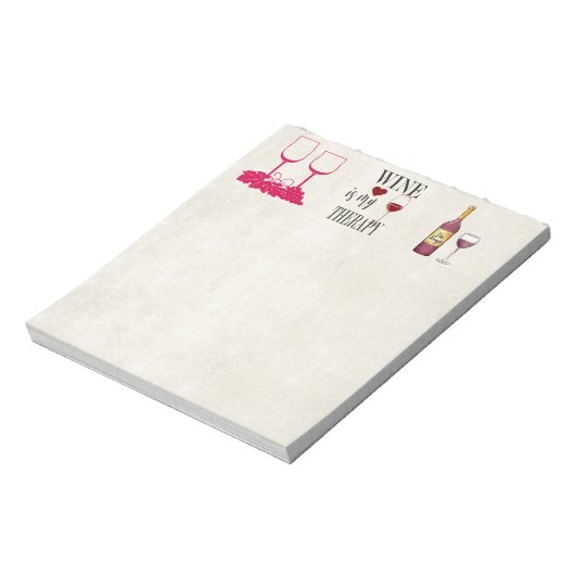 Wein ist mein Anwendungskommentar Notizblock (Rotiert)