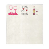 Wein ist mein Anwendungskommentar Notizblock (Vorderseite)