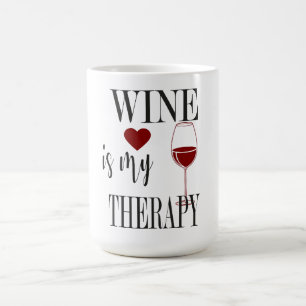 Wein ist meine therapeutische Kaffee-Tasse Kaffeetasse