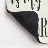 Wein ist meine therapeutische Maus Pad Mousepad (Ecke)