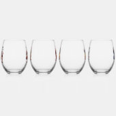 Wein ist meine Therapie Weinglas Ohne Stiel (Rechts)