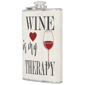 Wein ist meine Therapieflasche Flachmann (Links)
