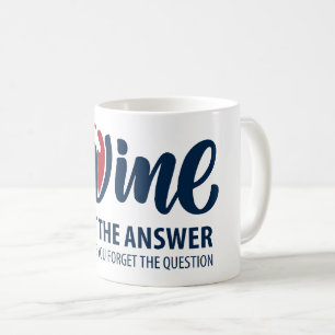 Wein ist nicht die Antwort Kaffeetasse
