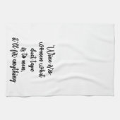 Wein ist zu den Frauen, welches Panzerklebeband Geschirrtuch (Horizontal)