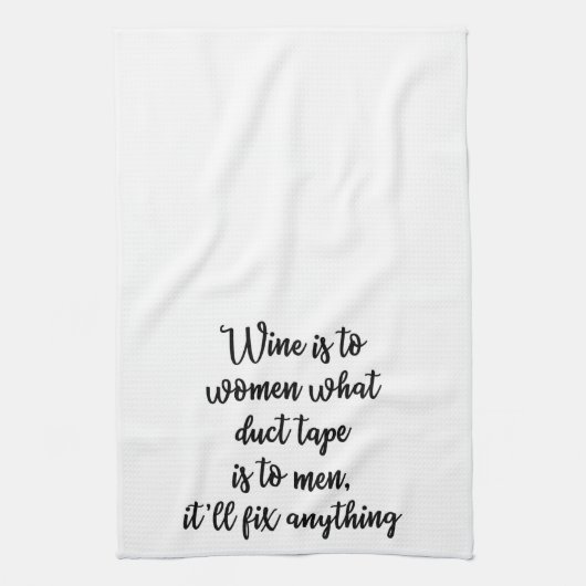 Wein ist zu den Frauen, welches Panzerklebeband Geschirrtuch (Vertikal)