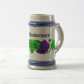 Wein-Jahrestag Stein 12. Bierglas (VorderseiteRechts)