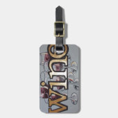 Wein jedermann gepäckanhänger (Vorderseite vertikal)