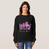 Wein kann man mit uns schlucken 8 sweatshirt (Vorne ganz)