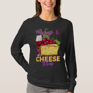 Wein & Käse Bitte Wein trinken Sommelier Spaß T-Shirt