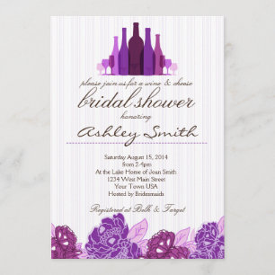 Wein & Käse Bridal Dusche Einladung