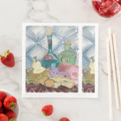 Wein & Käse Charcuterie Serviette (Beispiel)