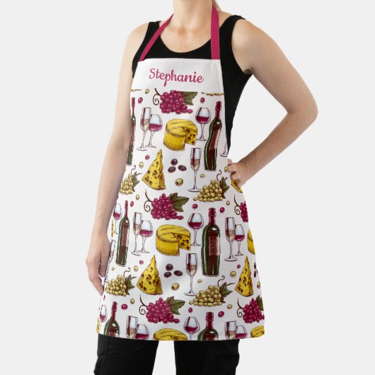 Wein & Käse-Degustation Print, Schürze für den eig (InSitu)