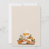 Wein & Käse Geburtstagsparty Einladung (Rückseite)