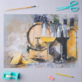 Wein Käse Küche 20x30 Decoupage Seidenpapier (Basteln)