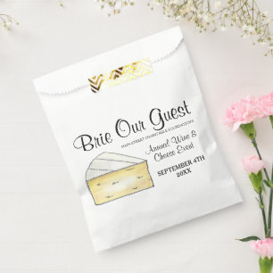 Wein-Käse-Verkostung-Cocktailparty Brie Unser Gast Geschenktütchen