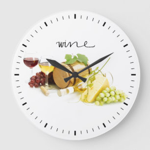 Wein-Kenner-Uhr Große Wanduhr