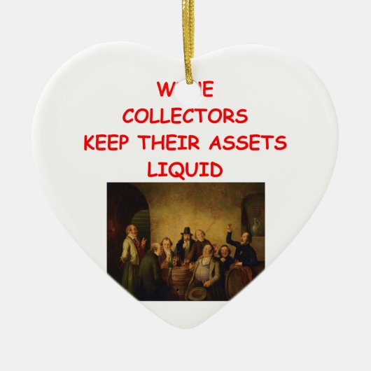 Wein Keramik Ornament (Vorne)